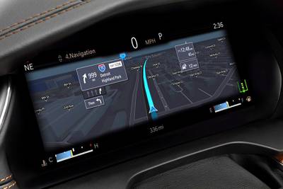 The all-new 2021 Jeep® Grand Cherokee L Summit Reserve has a standard 10.25-inch frameless digital cluster with a full-screen, turn-by-turn navigation map.