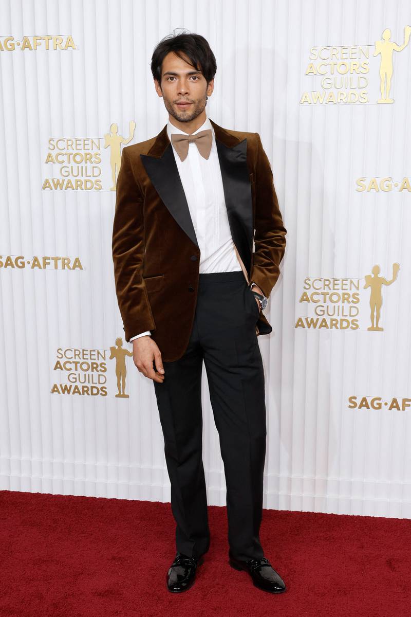 Diego Calva wears Gucci. Getty Images 