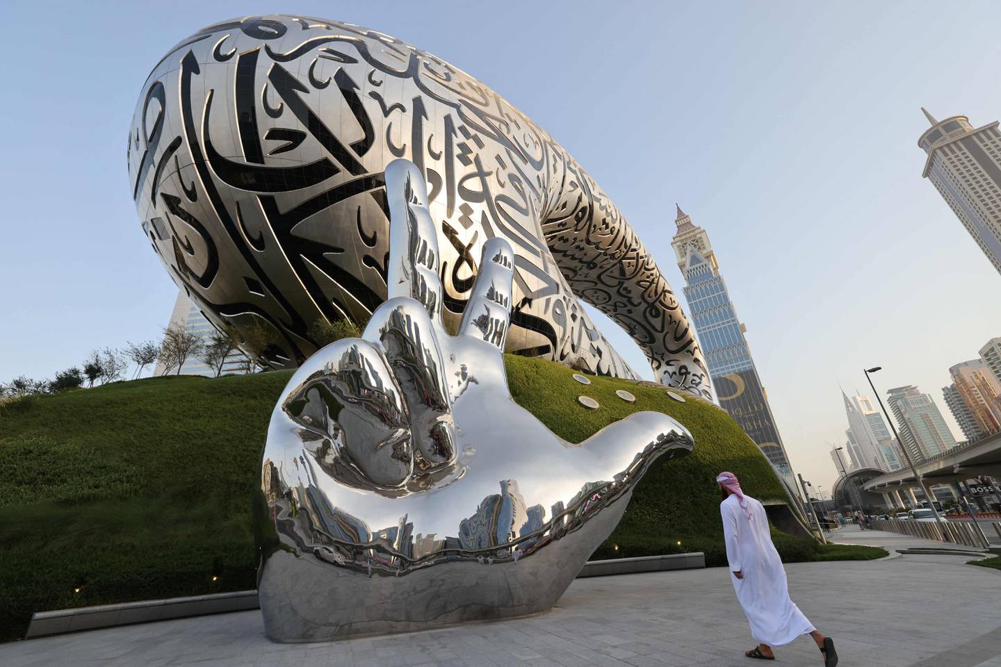 Museum der Zukunft in der Sheikh Zayed Road in Dubai.  AFP 