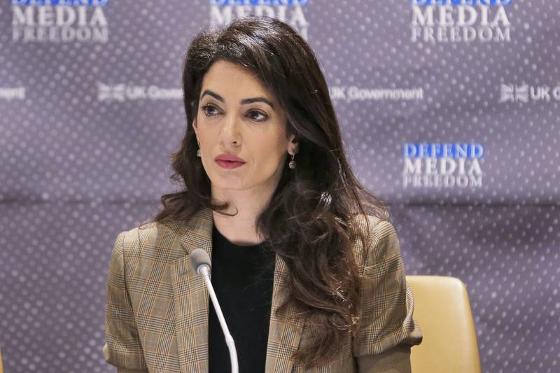 Ms Clooney also delivered a keynote speech at the chief executives summit at the Asia-Pacific Economic Co-operation forum in New Zealand in November 2021.  AP