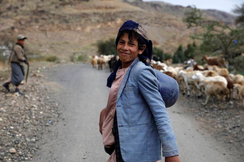 A shepherd moving his flock on the outskirts of Sanaa. Officials are optimistic that a truce between Yemen's warring sides might soon be agreed. EPA