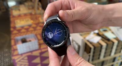 The Samsung Galaxy Watch6 Astro Edition during a media preview in Dubai. Alvin R Cabral / The National