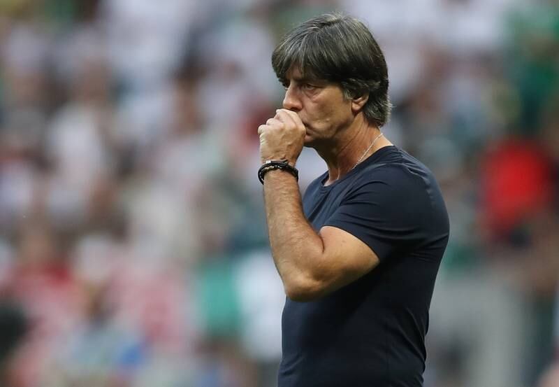 Soccer Football - World Cup - Group F - Germany vs Mexico - Luzhniki Stadium, Moscow, Russia - June 17, 2018   Germany coach Joachim Low during the match   REUTERS/Carl Recine
