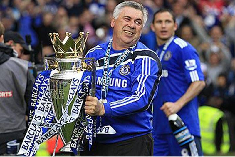 Carlo Ancelotti, the Chelsea manager, won the Premier League title in his first season in charge.