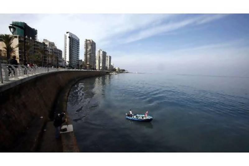 The Ain El-Mreisseh Corniche in Beirut. Energy-deficit Lebanon has previously unsuccessfully launched licensing rounds to explore for oil and gas offshore, in order to meet its growing demand for fuel. Reuters