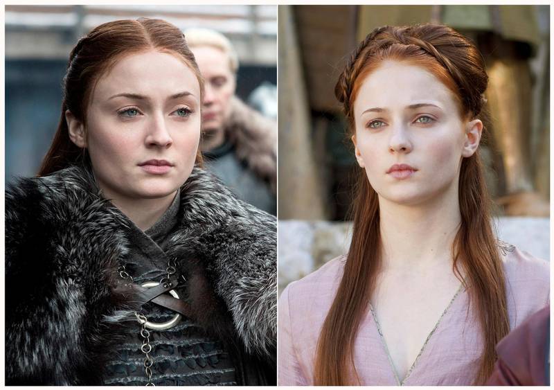 Sophie Turner portraying Sansa Stark in 'Game of Thrones'. HBO via AP