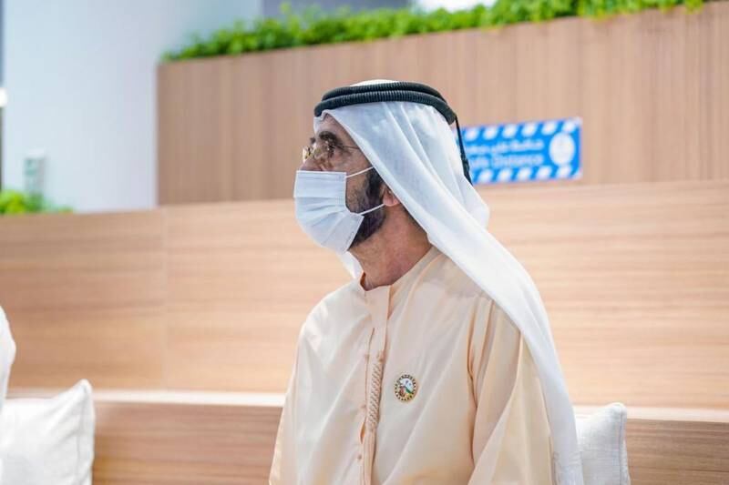 Sheikh Mohammed was shown the city's network of about 300,000 cameras during his visit.