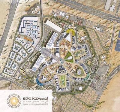 The Expo 2020 Dubai site in 2017. Photo: Expo 2020 Dubai Twitter