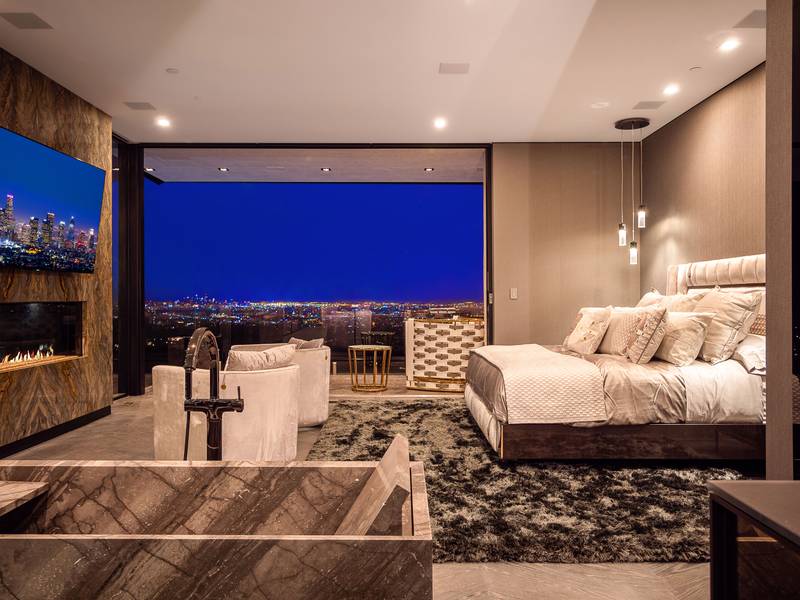 Views from one of 12 lavish rooms.