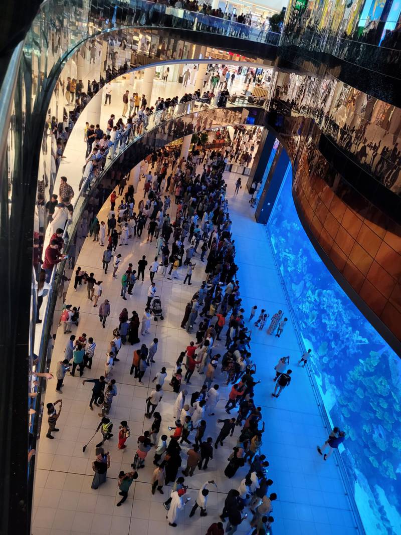 Shoppers flocked to Dubai Mall during Eid this week.
