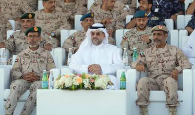 The Crown Prince of Sharjah praised the UAE's Armed Forces at a public demonstration of the military. WAM