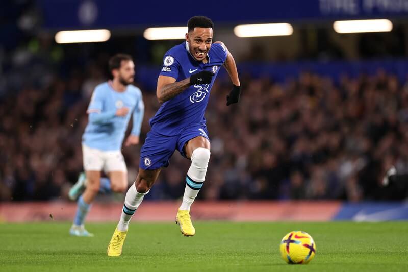 SUBS: Pierre-Emerick Aubameyang (Sterling, 6’) - 5: Was able to get into some good positions but lacked a clinical edge, especially when Ziyech delivered a threatening cross. Conceded possession to Erling Haaland early in the second half and struggled to have an impact after that. Getty 