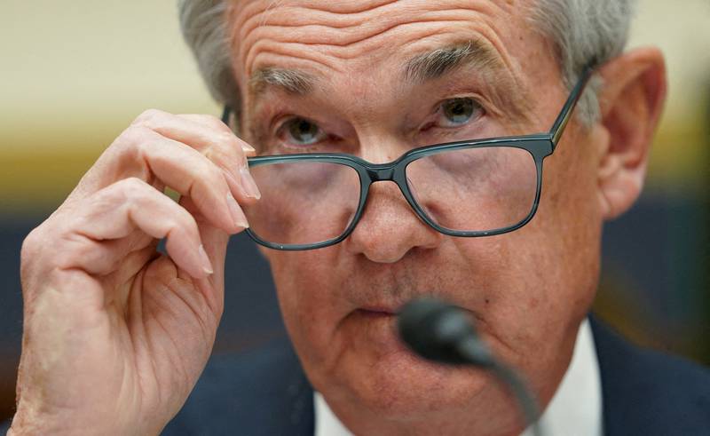 Federal Reserve Chairman Jerome Powell gives evidence before a House Financial Services hearing on Capitol Hill in Washington. The Fed meets next week but investor and market expectations of what it will do next are mixed. Reuters