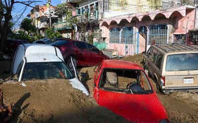 Damage caused by Hurricane Otis in Acapulco, Mexico. AFP
