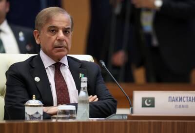 Pakistani Prime Minister Shahbaz Sharif attends the 22nd Shanghai Co-operation Organisation Heads of State Council Summit in Samarkand, Uzbekistan. EPA