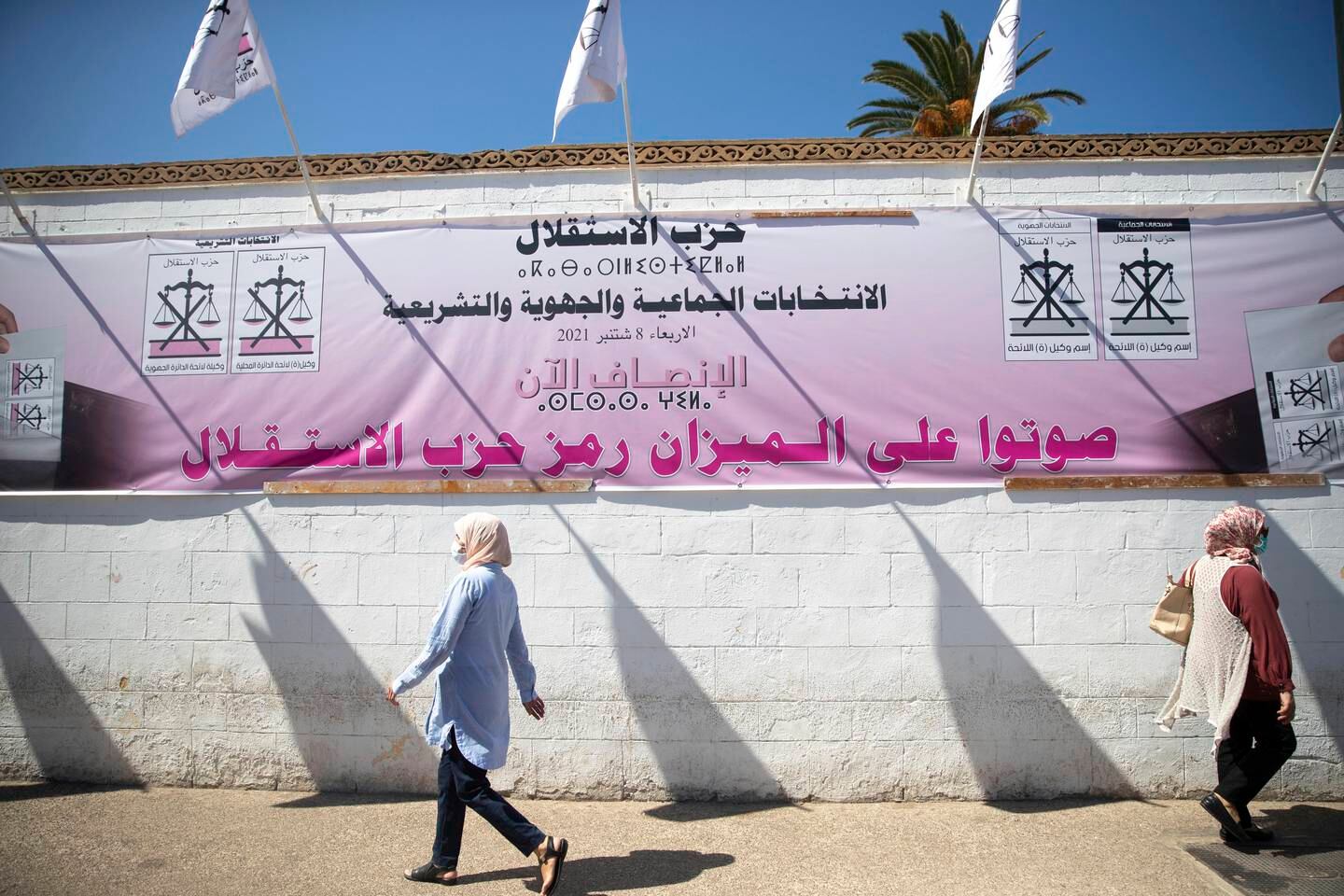 Millions of Moroccans head to the polls on September 8 to cast ballots in pivotal legislative and regional elections amid strict safety guidelines for Covid-19. AFP