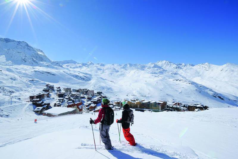 Val Thorens in the French Alps is Europe’s highest ski resort. It boasts several fantastic hotels and top-quality restaurants Pascal Lebeau / OT Val Thorens