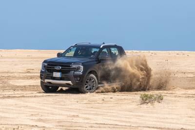 The new Ford Ranger's terrain mode automatically selects the best traction on the move. Photo: Damien Reid