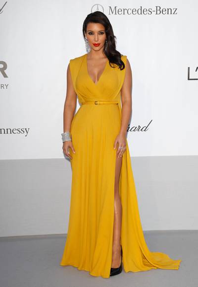 CAP D'ANTIBES, FRANCE - MAY 24:  Kim Kardashian arrives at the 2012 amfAR's Cinema Against AIDS during the 65th Annual Cannes Film Festival at Hotel Du Cap on May 24, 2012 in Cap D'Antibes, France.  (Photo by Andreas Rentz/Getty Images)