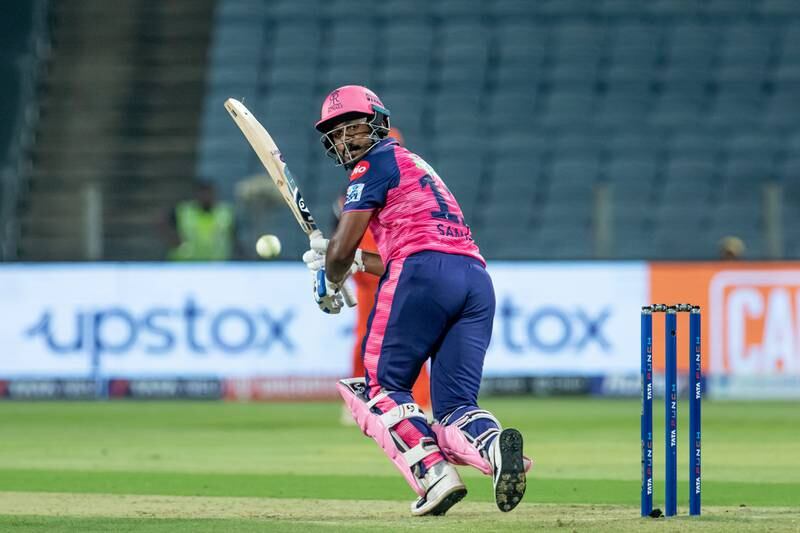Captain Sanju Samson cracked 55 off 27 balls for Rajasthan Royals during their IPL win over Sunrisers Hyderabad in Pune on Tuesday, March 29, 2022. Sportzpics for IPL