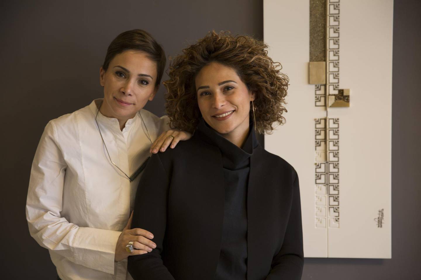 Sisters Nisreen and Nermeen Abudail, founders of Jordanian design studio Naqsh Collective.