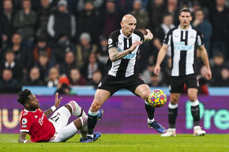 Jonjo Shelvey - 7: Almost caught in possession a couple of times in opening quarter of an hour but then stung hands of De Gea with rasping strike after surging run. Still piling forward looking for winner until very end. PA