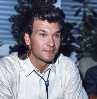 The American actor, singer and dancer Patrick Swayze poses for some portraits in the 1980s. (Photo by Helmut Reiss/United Archives via Getty Images)
