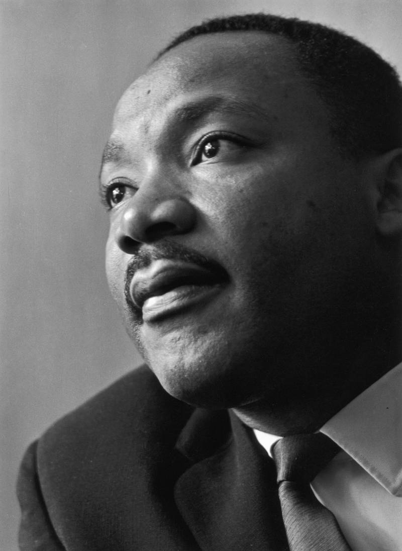1964. American civil rights campaigner Martin Luther King Jnr was awarded 'for his non-violent struggle for civil rights for the Afro-American population'. Getty Images