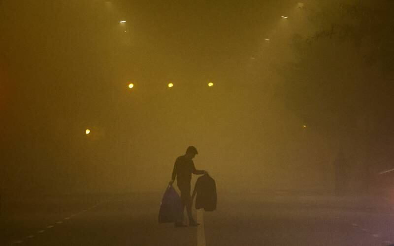 Thick smog blankets New Delhi. Reuters