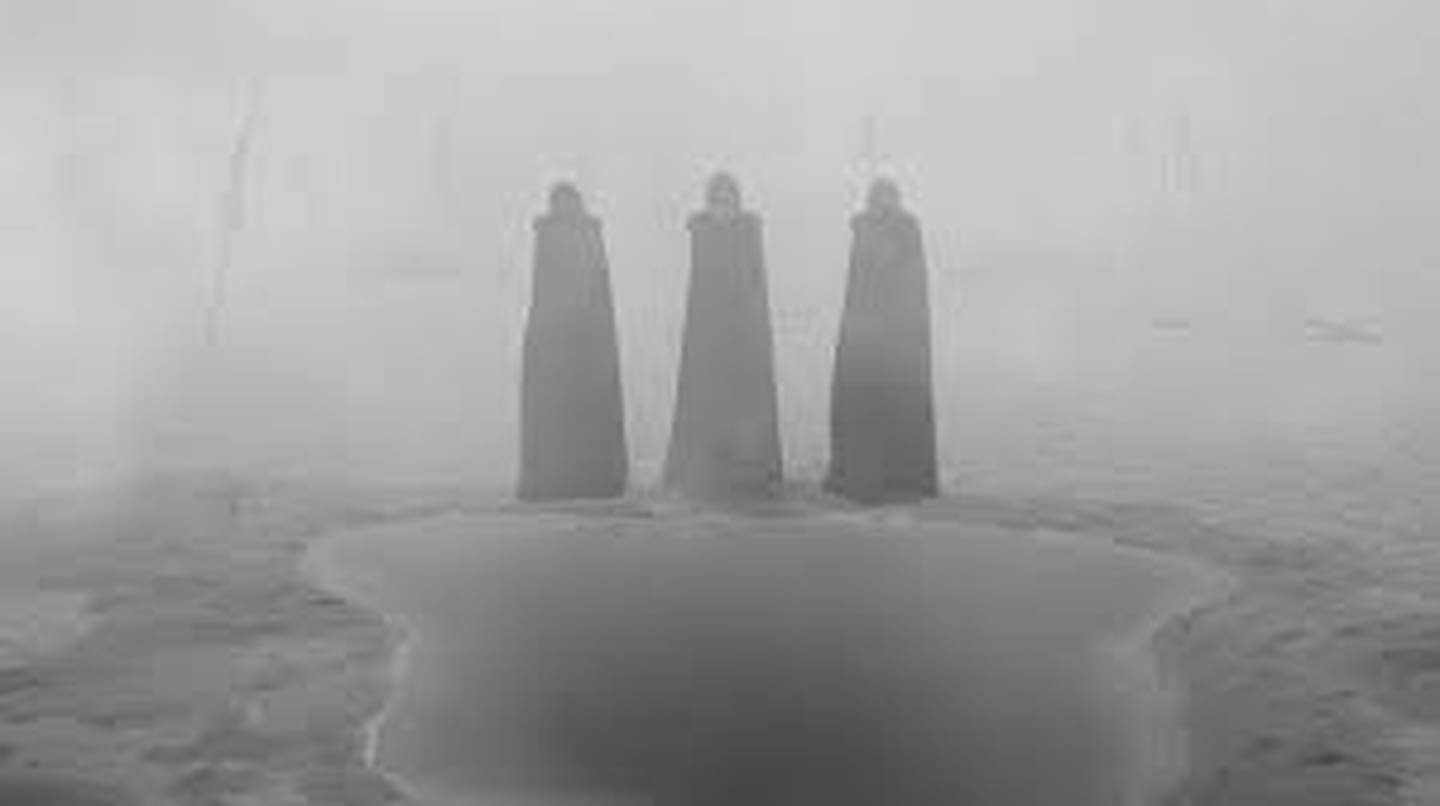 The three witches who give Macbeth the prophecy are also known as the Weird Sisters. Folklore has it that Shakespeare used real incantations in the play, leading to it being cursed. AP