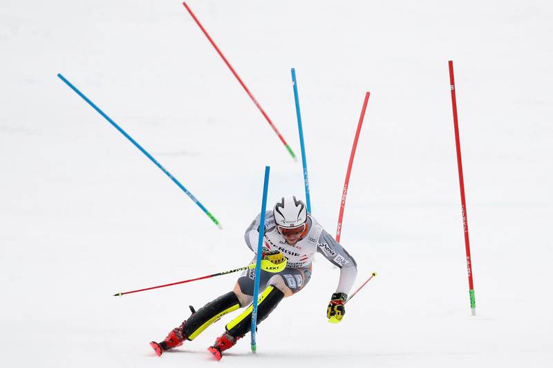Aleksander Aamodt Kilde of Norway competes during the Alpine Ski World Cup men's combined on Sunday, March 1. Getty