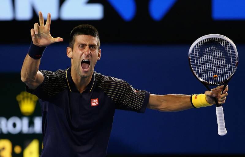 2013: Djokovic beats Andy Murray 6–7, 7–6, 6–3, 6–2 to win the Australian Open.