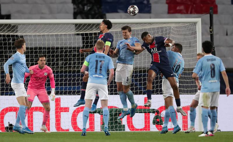 Ruben Dias - 8: Beaten to header by Paredes who headed just wide to nearly put home side 2-0 up as City struggled to cope with PSG’s superb deliveries from corners. Grew into the game and was excellent in second half. AP