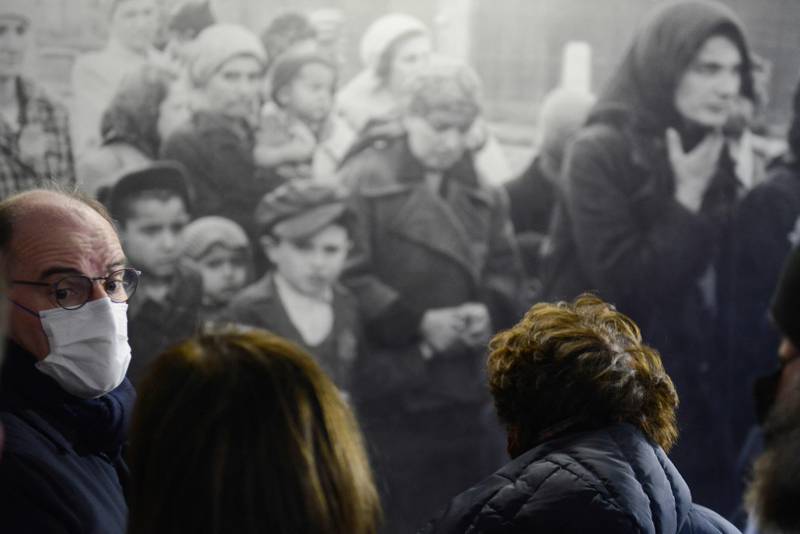 French Prime Minister Jean Castex visits the Memorial and Museum Auschwitz-Birkenau of the former German Nazi concentration and extermination camp in Oswiecim, Poland, last month. AFP