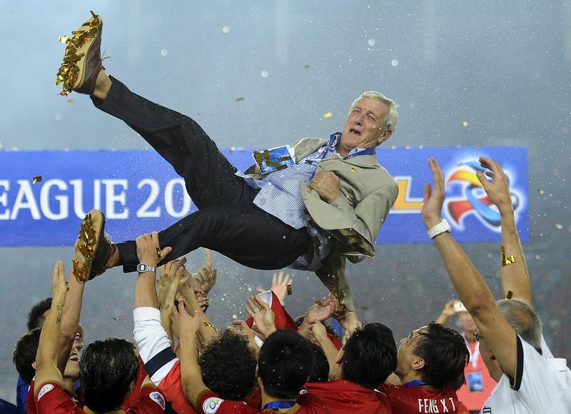 Marcello Lippi has made a big impact as coach of China's Guangzhou Evergrande. He is one of many Italian players and coaches who have become sought after commodities in Asia. AP Photo