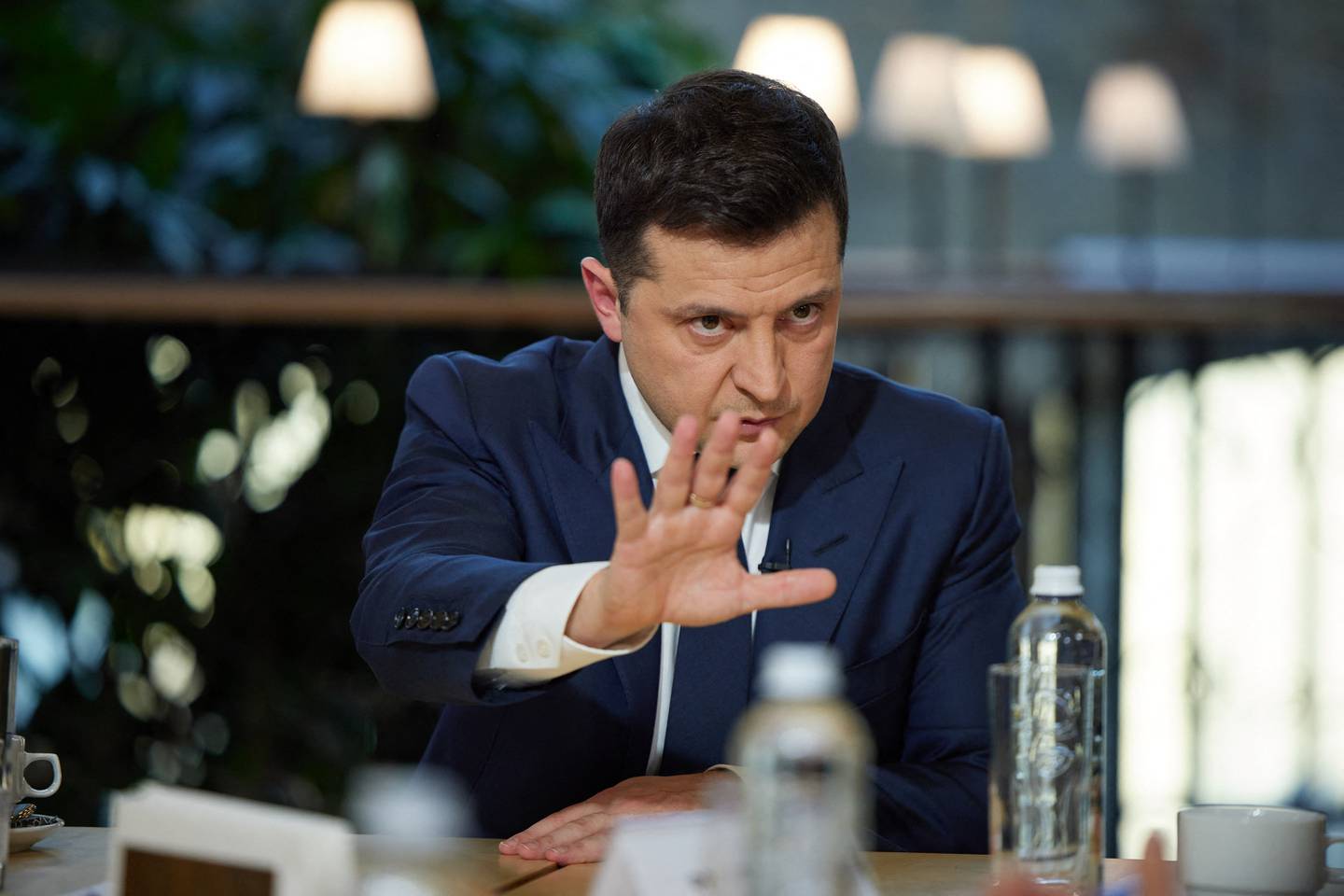 Ukrainian President Volodymyr Zelensky claimed on Friday that there was evidence of a Russian-backed plot to overthrow him. AFP