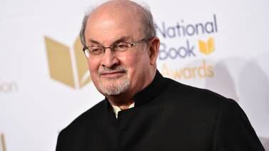 An image that illustrates this article Salman Rushdie gives first interview since attempted assassination