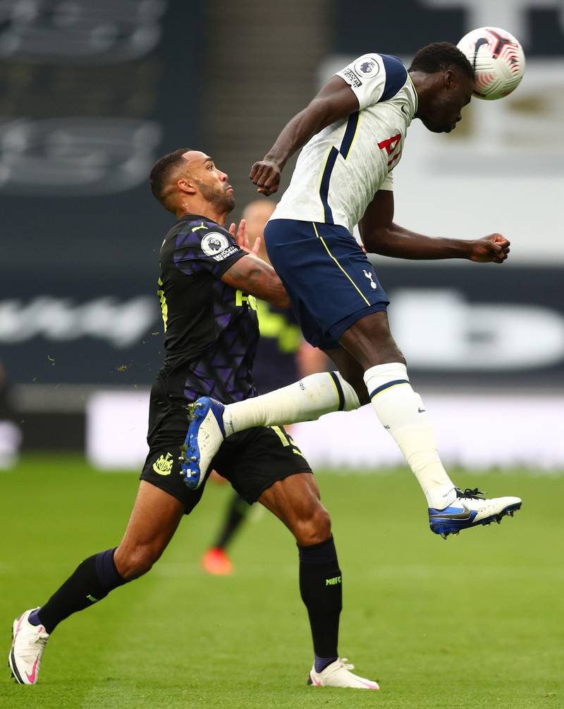 Davinson Sanchez - 7: The Colombian got his head on plenty as Newcastle resorted to putting plenty of balls in the mixer. AFP