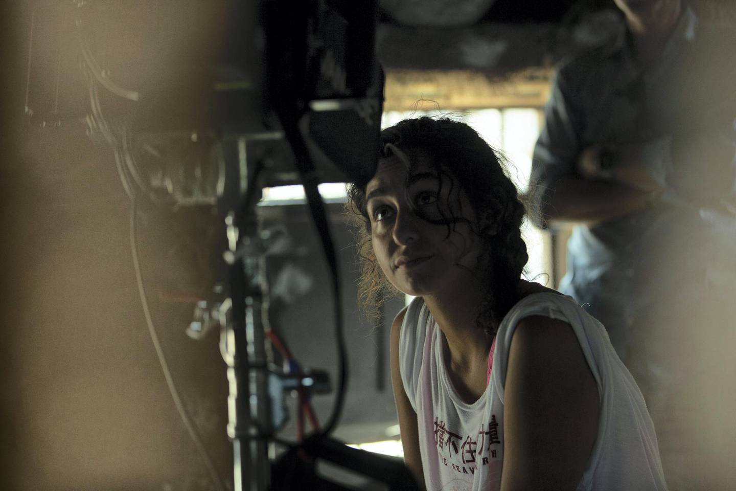 'Scale' director Shahad Ameen on set. Image Nation Abu Dhabi 