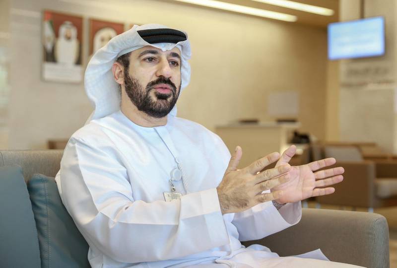 Abu Dhabi, United Arab Emirates, September 26, 2019.     Media Tour of  Sheikh Shakhbout Medical City. --  Saeed Jaber Al Kuwaiti, Head of Activation Committee.
Victor Besa / The National
Section:  NA
Reporter:  Shireena Al Nowais
