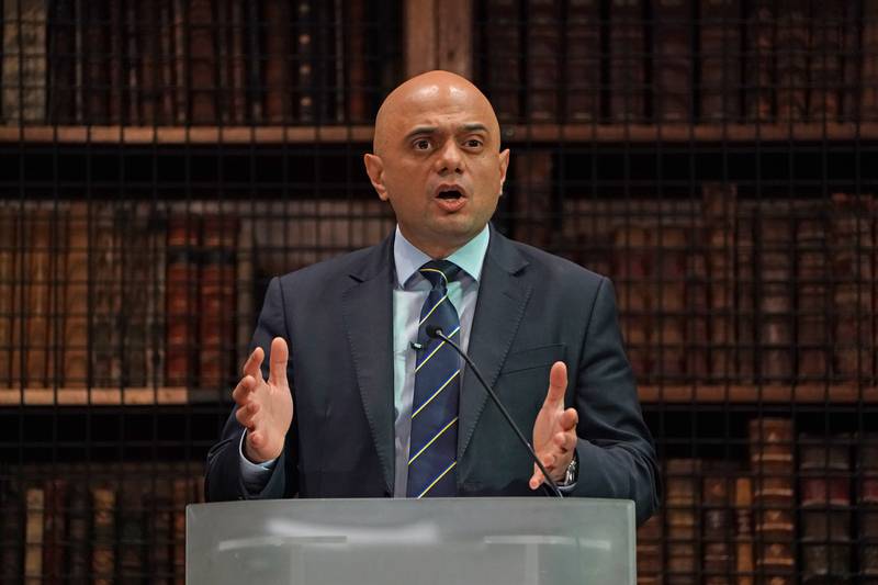 'When it comes to vaccinations, I think we rightly take the advice of our clinicians,' said UK Health Secretary Sajid Javid. PA