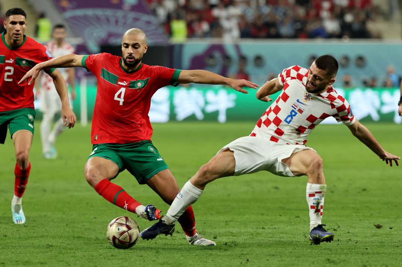 Centre midfield - Sofyan Amrabat (Morocco): Before November, he was probably the less celebrated Morocco international in his own family, still in the shadow of brother, Nordin, a much-travelled playmaker and former Atlas Lion. In a month commanding the base of midfield, judging expert passes in transition, executing masterly tackles and interceptions, Amrabat junior has made himself a hugely coveted anchor midfielder. AFP