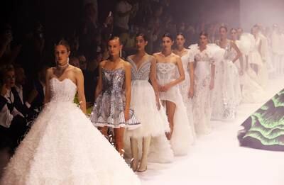 Michael Cinco dazzles with all-white show at Arab Fashion Week 2022