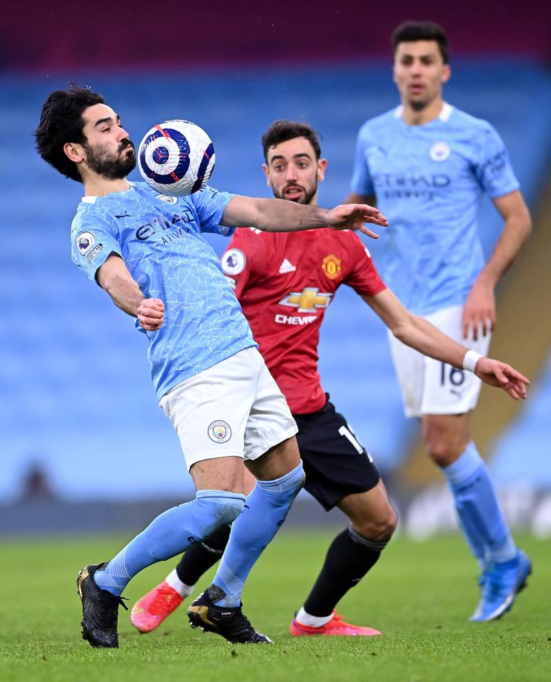 Ilkay Gundogan - 6: The German has been sublime during City’s record-breaking run and he was silky and purposeful in midfield again here. A couple of strikes at goal made the keeper work but they never looked like adding to his impressive goals tally. EPA