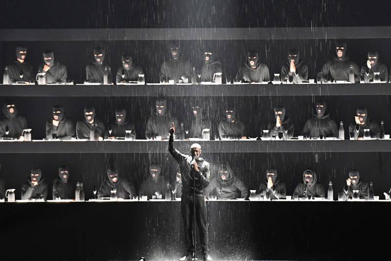 Stormzy performs at the Brit Awards in 2018. Photo: Es Devlin