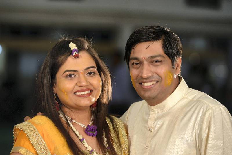 Bhavna Patil, seen here with her husband Amey Sarode, was told by her mum to keep her stammer hidden from potential grooms. Photo: Yogesh Sharma 