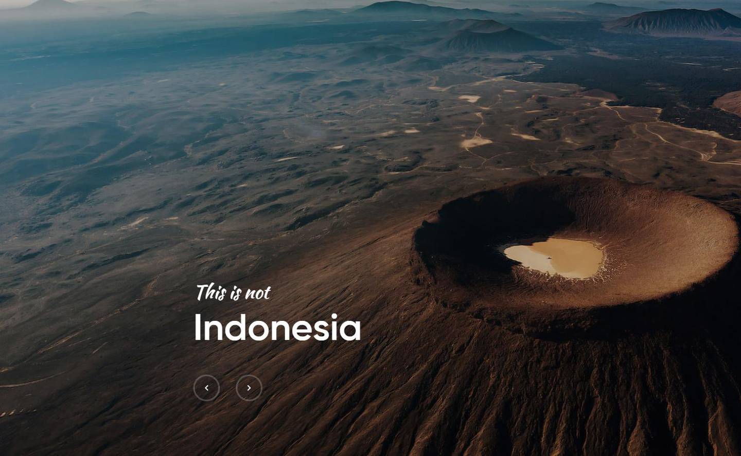 These craters look remarkably like those in Indonesia, but are actually in KSA