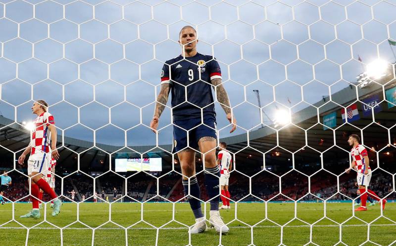 Lyndon Dykes – 3 The QPR striker was searching for his third Scotland goal but he had little involvement apart from some good pressing later on in the game. It was a match he’ll want to forget. Reuters