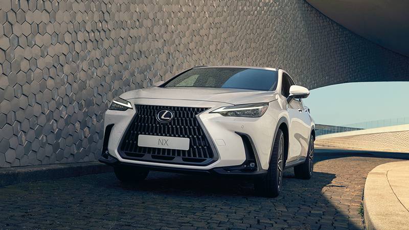 The hallmark Lexus grille is an integral part of the NX design.
