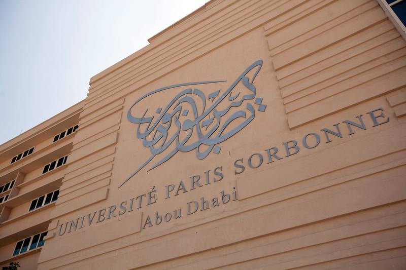 Sorbonne University Abu Dhabi was set up as a branch of Paris Sorbonne, which can trace its history back to the 13th century. Andrew Henderson / The National
